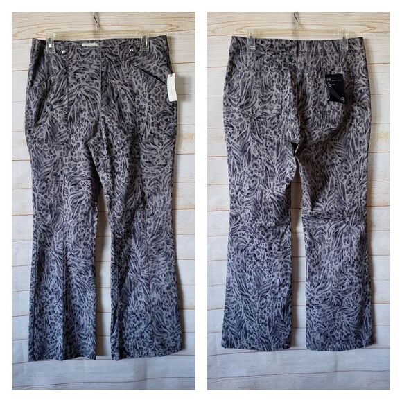 Pilcro Anthropologie Mid-Rise Demilune Boot Cut Utility Pant Women Size 29 Grey - Picture 4 of 11